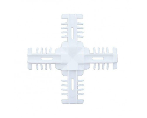 Соединение декоративное крестовое Isabel 25мм, белое