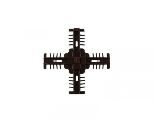 Соединение декоративное крестовое Isabel 18мм коричневое