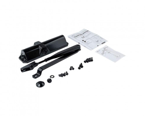 Доводчик ECO Schulte TS-10D EN2/3/4, с тягой, Черный RAL9005 1 шт.