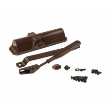 Доводчик ECO Schulte TS-10D EN2/3/4, с тягой, Коричневый RAL8017