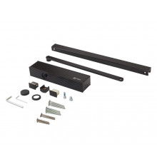 Доводчик ECO Schulte TS-31 EN1-3, со скользящей тягой, Черный RAL9005 1 шт.