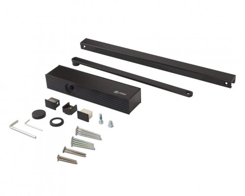 Доводчик ECO Schulte TS-31 EN1-3, со скользящей тягой, Черный RAL9005 1 шт.