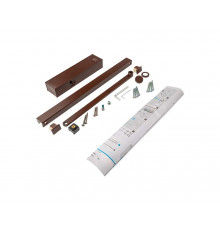 Доводчик ECO Schulte TS-31 EN1-3, со скользящей тягой, Коричневый RAL8017 1 шт.