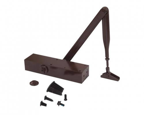 Доводчик ECO Schulte TS 11F EN2/3/4/5, с тягой, Коричневый RAL8017 1 шт.