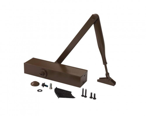 Доводчик ECO Schulte TS 11F EN2/3/4/5, с тягой, Коричневый RAL8014 1 шт.
