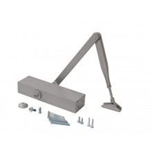 Доводчик ECO Schulte TS 11F EN2/3/4/5, с тягой, Серебро RAL9006 1 шт.