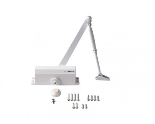Доводчик Elementis 603 EN3 с фиксацией Белый RAL9016 1 шт.