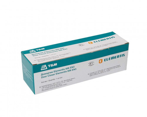 Доводчик Elementis 603 EN3 с фиксацией Коричневый RAL8019 Доводчик Elementis 603 EN3 с фиксацией Коричневый RAL8019