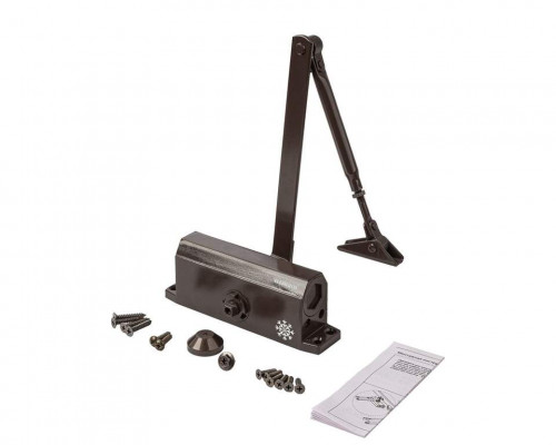 Доводчик Elementis 603 EN3 с фиксацией Коричневый RAL8019