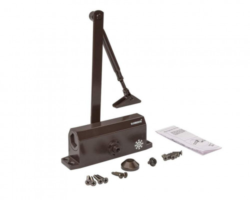 Доводчик Elementis 603 EN3 с фиксацией Коричневый RAL8019