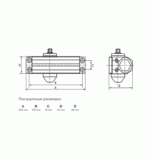 Доводчик Elementis 604 EN4, Антрацит RAL7016 1 шт.