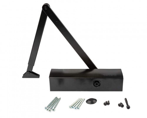 Доводчик GEZE TS 2000 NV BC EN 2-4, size 5, тяга в комплекте, черный