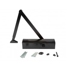 Доводчик GEZE TS 2000 NV BC EN 2-4, size 5, тяга в комплекте, черный