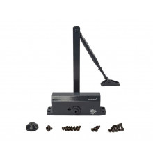 Доводчик с рычажной тягой, усилие EN3/4, с функц. задержки закрывания (DA), антрацит (RAL7016), Elementis