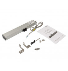 Электропривод цепной 24V, 200H, длина хода 200мм. серый