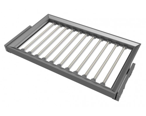 FIRMAX CORA Выдвижная брючница наборного типа в базу 600 мм, 564х440х51 (ШхГхВ), серый 1 шт.