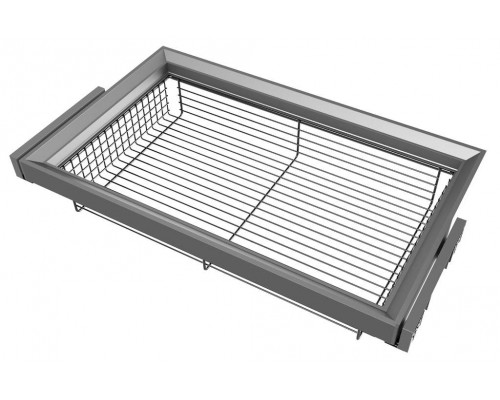 FIRMAX CORA Выдвижная корзина в базу 600 мм, пруток, 564х440х140 (ШхГхВ), серый 1 шт.