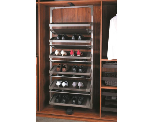 FIRMAX Рама для поворотно-выдвижной обувницы 6 полок, серый 1 шт.