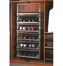 FIRMAX Рама для поворотно-выдвижной обувницы 8 полок, серый 1 шт.