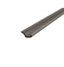 FIRMAX Уплотнитель ПВХ под вставку 4мм, черный, L-образный