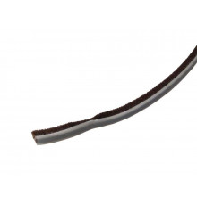 Уплотнитель щеточный самоклеящийся, FIRMAX, 9х6мм, коричневый 1 м