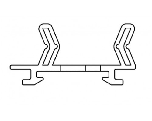 FLEX Центральное ПВХ уплотнение L=2500мм 32548901120