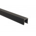 FM181 Направляющий профиль-вставка для деревянной двери, L-2000 мм, черный 1 шт.
