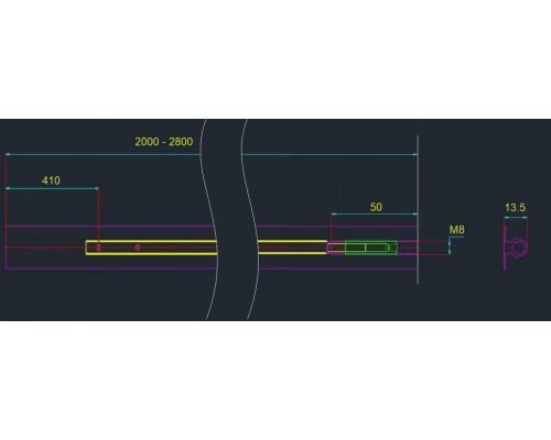 FM206 Корректор фасада под сквозную фрезеровку, L=2000-2400 мм, бронза, FIRMAX. FM206 Корректор фасада под сквозную фрезеровку, L=2000-2400 мм, бронза, FIRMAX.