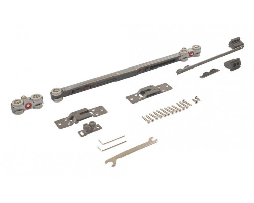 FM905B Комплект для сдвижной деревянной двери с двухсторонним плавным закрыванием 1 ком.