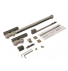 FM905C Комплект для сдвижной двери из алюминиевого профиля с двухсторонним плавным закрыванием