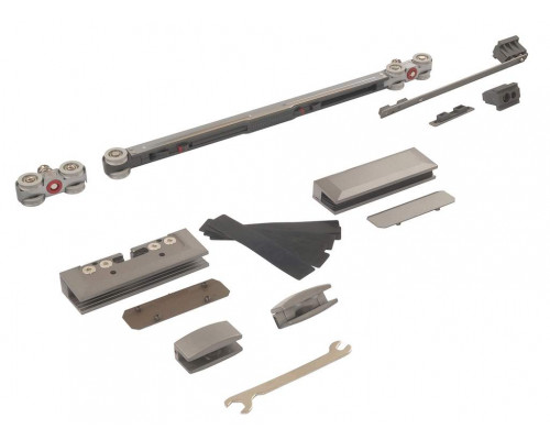 FM905E  Комплект для сдвижной стеклянной двери с двухсторонним плавным закрыванием
