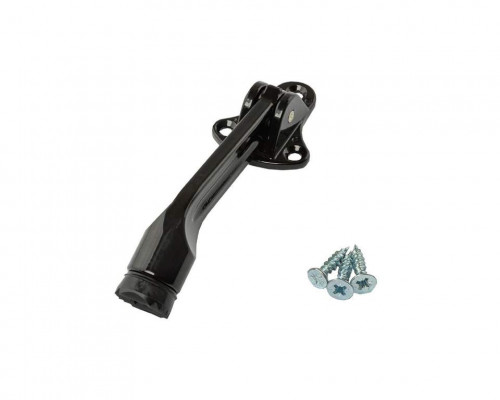 Фиксатор дверной створки, черн. RAL9005 1 шт.