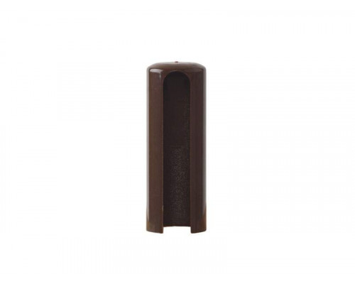 Накладка декоративная для ввертных петель, диаметр 14 мм, пластик, коричневый 1 шт.