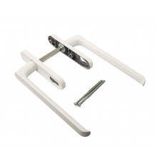 Гарнитур HS, длина ручки 251 мм, с PZ, штифт 10, L=140 мм, белый (RAL 9016), винты М6*100