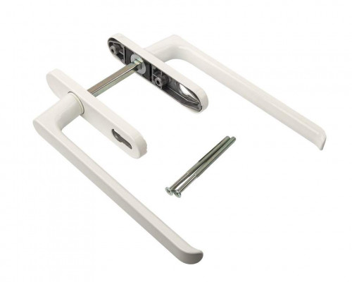 Гарнитур HS, длина ручки 251 мм, с PZ, штифт 10, L=140 мм, белый (RAL 9016), винты М6*100