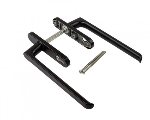 Гарнитур HS, длина ручки 251 мм, с PZ, штифт 10, L=140 мм, черный (RAL 9005), винты М6*100