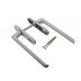 Гарнитур HS, длина ручки 251 мм, с PZ, штифт 10, L=140 мм, серебро (RAL 9006), винты М6*100