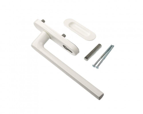 Гарнитур Internika с PZ, длина ручки 240 мм+ракушка, штифт 10/62 мм, белый (RAL9016)