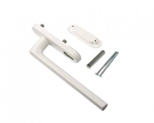 Гарнитур Internika с PZ, длина ручки 240 мм+ракушка, штифт 10/62 мм, белый (RAL9016)