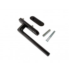 Гарнитур Internika с PZ, длина ручки 240 мм+ракушка, штифт 10/62 мм, черный (RAL9005)