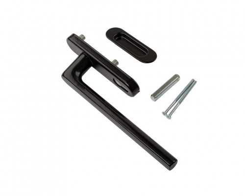 Гарнитур Internika с PZ, длина ручки 240 мм+ракушка, штифт 10/62 мм, черный (RAL9005)