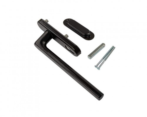 Гарнитур Internika с PZ, длина ручки 240 мм+ракушка, штифт 10/62 мм, черный (RAL9005)