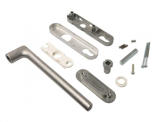 Гарнитур Internika с PZ, длина ручки 240 мм+ракушка, штифт 10/62 мм, неокрас