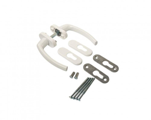 Гарнитур балконный Internika FILIZ, с овальными накладками,  белый RAL9016