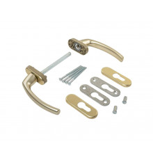 Гарнитур балконный Internika FILIZ, с овальными накладками, шампань