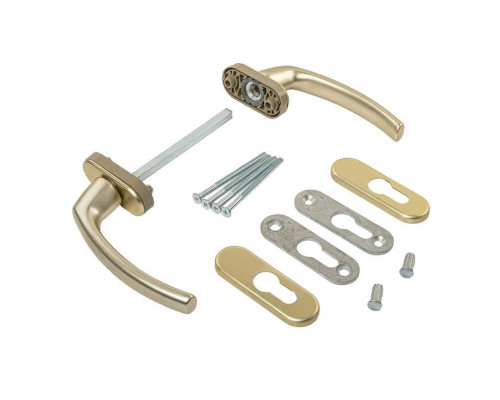 Гарнитур балконный Internika FILIZ, с овальными накладками, шампань