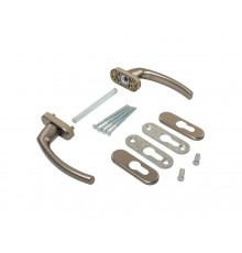 Гарнитур балконный Internika FILIZ, с овальными накладками, титан