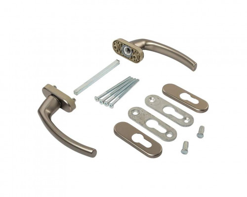 Гарнитур балконный Internika FILIZ, с овальными накладками, титан