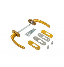 Гарнитур балконный Internika FILIZ, с овальными накладками, золото