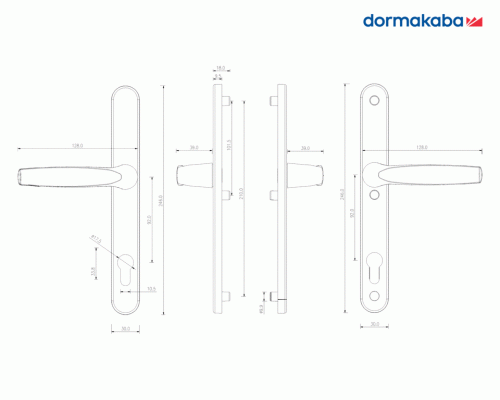Гарнитур нажимной Dorma BREMEN, 92/8/30мм, на толщину двери 38–80 мм, коричневый RAL 8017 1 шт. Гарнитур нажимной Dorma BREMEN, 92/8/30мм, на толщину двери 38–80 мм, коричневый RAL 8017 1 шт.